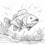 Detailed Black Cod Coloring Pages for Adults 1