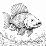 Detailed Black Cod Coloring Pages for Adults 4