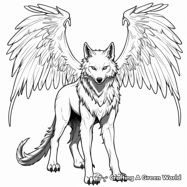 Wolves With Wings Coloring Pages - Free & Printable!