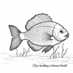 Detailed Bluegill Anatomy Coloring Pages for Adults 4