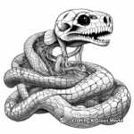 Detailed Boa Constrictor Anatomy Coloring Sheets 1