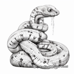 Detailed Boa Constrictor Anatomy Coloring Sheets 2