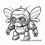 Detailed Bumblebee Coloring Pages for Adults 1