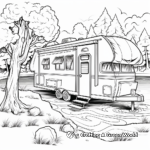 Detailed Camping Trip Coloring Pages 2
