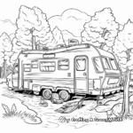 Detailed Camping Trip Coloring Pages 4