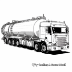 Detailed Chemical Tanker Truck Coloring Pages 2