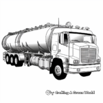 Detailed Chemical Tanker Truck Coloring Pages 3