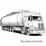 Detailed Chemical Tanker Truck Coloring Pages 4