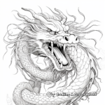 Detailed Chinese Dragon Coloring Sheets 1