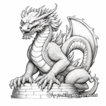 Detailed Chinese Dragon Coloring Sheets 3