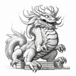 Detailed Chinese Dragon Coloring Sheets 4
