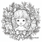 Detailed Christmas Wreath Coloring Pages 1
