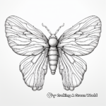 Detailed Cicada Wings Coloring Pages 2
