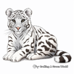 Detailed Clouded Leopard Coloring Pages for Adults 1
