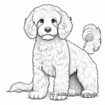 Detailed Cockapoo Breed Coloring Page for Adults 1
