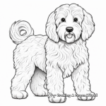 Detailed Cockapoo Breed Coloring Page for Adults 2