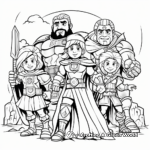 Detailed Coloring Pages of Bible Heroes 1
