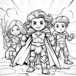 Detailed Coloring Pages of Bible Heroes 2