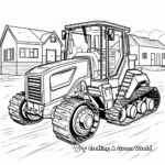 Detailed Construction Equipment: Track Loader Coloring Page 2