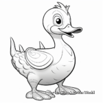 Detailed Decoy Duck Coloring Pages for Adults 3