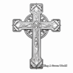 Detailed Depictions of the Cross Coloring Pages 2