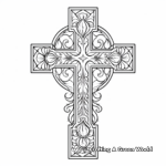 Detailed Depictions of the Cross Coloring Pages 4