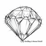 Detailed Diamond Jewel Coloring Pages for Adults 1