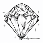 Detailed Diamond Jewel Coloring Pages for Adults 2