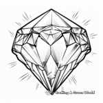 Detailed Diamond Jewel Coloring Pages for Adults 4