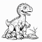 Detailed Dinosaur Fossil Coloring Pages for Adults 1