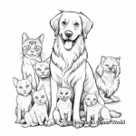Detailed Dog and Cat Breeds Coloring Pages 1