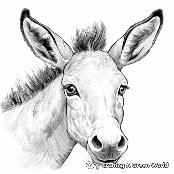 Donkey Coloring Pages - Free &amp; Printable!