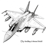 Detailed F-35 Fighter Jet Coloring Pages 1