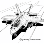 Detailed F-35 Fighter Jet Coloring Pages 2