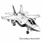 Detailed F-35 Fighter Jet Coloring Pages 4