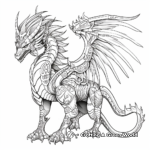 Detailed Fantasy Creature Coloring Pages 1