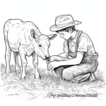 Detailed Farmer Working Coloring Pages 3