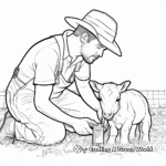 Detailed Farmer Working Coloring Pages 4