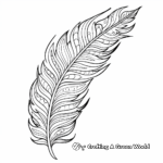 Detailed Feather Pattern Coloring Pages for Adults 2