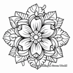 Detailed Floral Mandala Coloring pages 1