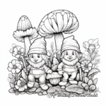 Detailed Garden Gnomes Coloring Pages 1
