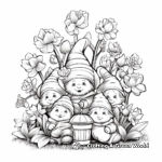 Detailed Garden Gnomes Coloring Pages 2