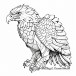 Detailed Geometric Eagle Coloring Pages 1