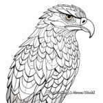 Detailed Geometric Eagle Coloring Pages 3