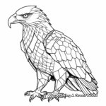 Detailed Geometric Eagle Coloring Pages 4