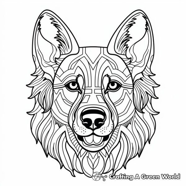 Dog Head Coloring Pages - Free &amp; Printable!