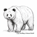 Detailed Giant Panda Coloring Pages for Adults 4