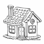 Detailed Gingerbread House Coloring Pages 3