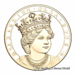 Detailed Gold Sovereign Coin Coloring Pages 3