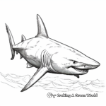 Detailed Great White Shark Coloring Pages 3